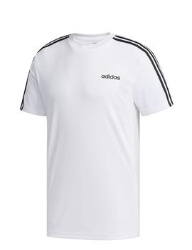 Camiseta Adidas M D2M 3S Blanco/Negro Para Hombre