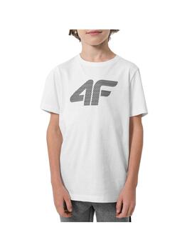 Camiseta 4F Sportswear Logo Blanco Niño