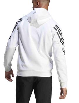Sudadera Adidas M FI 3S HD Blanco/Negro Hombre