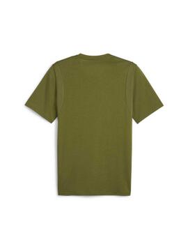 Camiseta Puma Fit Triblend UI Verde Hombre