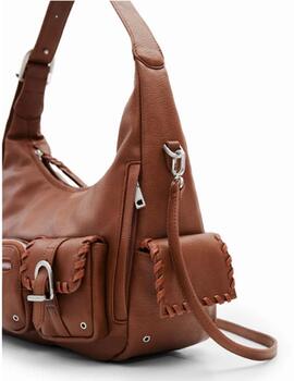 Bolso Desigual Omnia New London Plus Marron Mujer