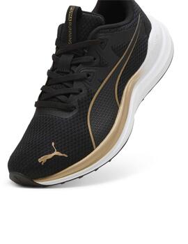 Zapatillas Puma Reflect Lite Negro/Dorado Mujer