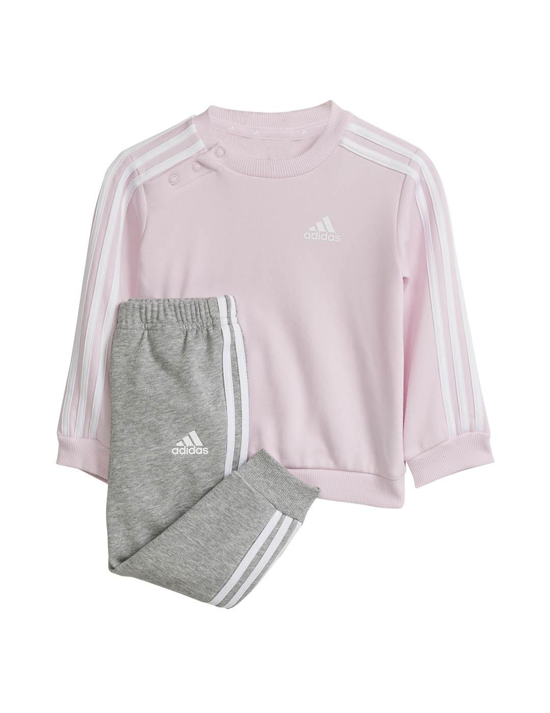 Chandal Adidas I 3S Jog Rosa Gris Nina