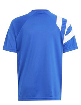 Camiseta Adidas Fortore23 JSY Y Azul/Blanco Niño