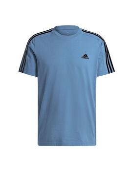 Camiseta Adidas M 3S SJ T Azul/Negro Hombre