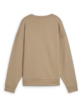 Sudadera Puma Better Essentials Beige Mujer