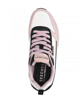 Zapatillas Skechers Uno 2 Much Fun Ros/Bla Mujer