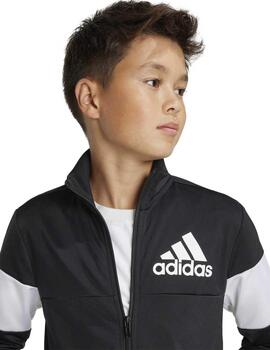 Chandal Adidas B TS Negro/Blanco Niño