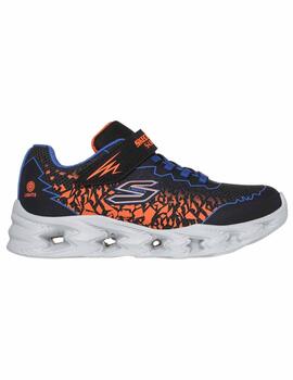 Zapatillas Skechers S-Lights Vortex Z Neg/Mlt Niño