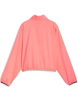 Sudadera Puma HYPERNATURAL WOVEN 1/2 ZIP Ros Mujer