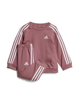 Chandal Adidas I 3S Jog Rosa/Blanco Niña