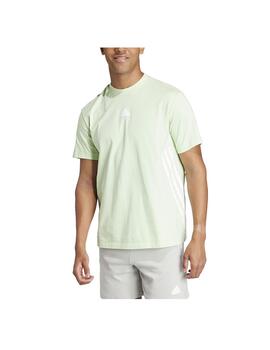 Camiseta Adidas M FI 3S Verde/Bco Hombre