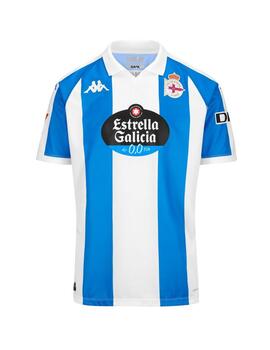 Camiseta Kappa Kombat Home Deportivo 2025 Bco/Azul