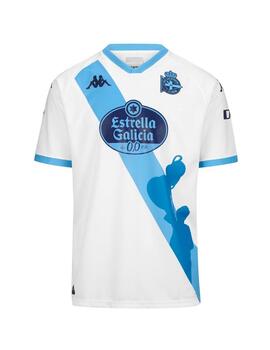 Camiseta Kappa Kombat Third Deportivo 2025 Bco/Cel