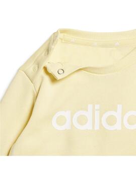 Chándal Adidas I Lin FL Jog Amarillo/Marino