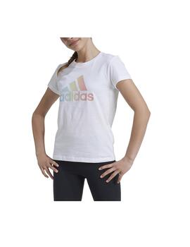 Camiseta Adidas G ML T Blanco Niña