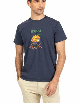 Camiseta elPulpo Est.Trip.Emb.Naranjito Mno Hombre