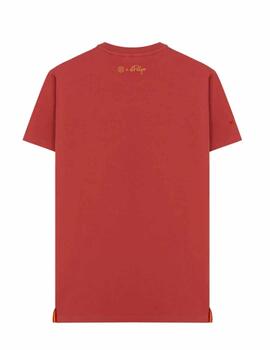 Camiseta elPulpo Est. Pech Naranjito Rojo D Hombre