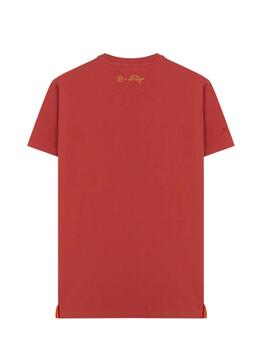 Camiseta elPulpo y Naranjito Estamp Rojo D Hombre