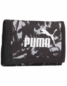 Cartera Puma Phase AOP Wallet Negro/Blanco