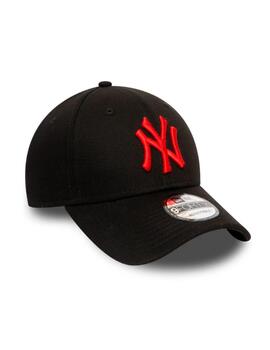 Gorra New Era 940 Leag Basic Neyyan Negro/Rojo