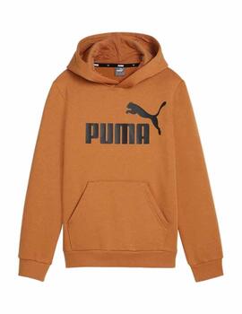 Sudadera Puma ESS Big Logo Hoodie Beige Niño