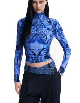 Camiseta Desigual BFLY Azul Mujer