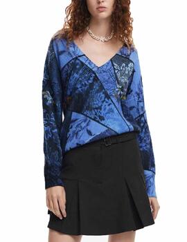 Jersey Desigual Ocean Marino Mujer