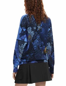 Jersey Desigual Ocean Marino Mujer