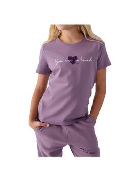 Camiseta 4F F1545 Violeta Niña