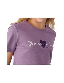 Camiseta 4F F1545 Violeta Niña