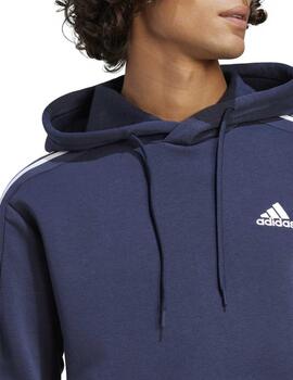 Sudadera Adidas M 3S FL Marino/Blanco Hombre