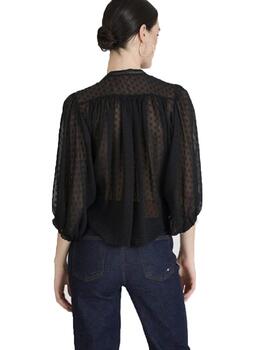 Blusa Naf Naf Kendal ML Negro Mujer