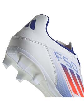 Botas Fútbol Adidas F50 Club FxG Blanco/Azul