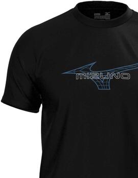 Camiseta Mizuno Athletics Tee Negro Hombre