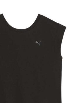 Camiseta Puma Studio Foundations Negro Mujer