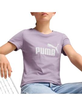 Camiseta Puma ESS Logo Morado Niña