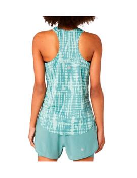 Camiseta Asics Road Tank AOP Verde Mujer