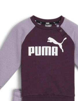 Chandal Puma Minicats ESS Raglan Jogger Morad Niña