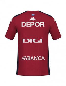 Camiseta Kappa Abou Pro 8 Deportivo Rojo/Marino