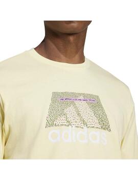 Camiseta Adidas M Codes Bos T Amarillo Hombre