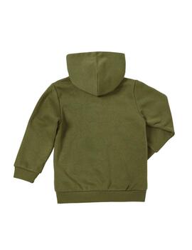 Chaqueta Champion Hooded Full Zip Verde/Negro Niño