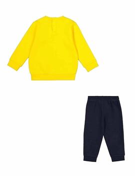 Chándal Champion Crewneck Suit Amarillo/Negro Niño