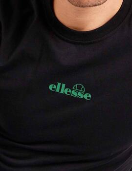 Camiseta Ellesse Ollio MC Negro/Verde Hombre