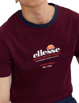 Camiseta Ellesse Svellan Granate Hombre