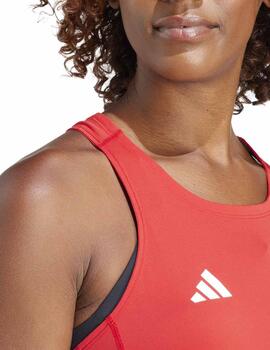 Camiseta Adidas Adizero E Tank Rojo Mujer