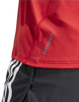 Camiseta Adidas Adizero E Tank Rojo Mujer