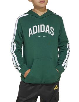 Sudadera Adidas J C Colleg HD Verde/Blanco