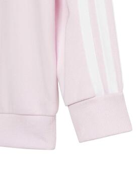 Chándal Adidas I 3S FT JOG 240 Rosa/Lila Niña