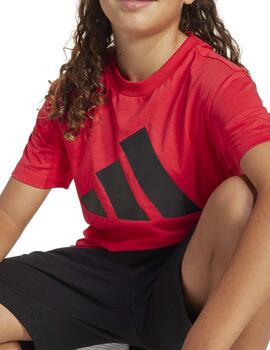 Conjunto Adidas J BL T-SET Rojo/Negro